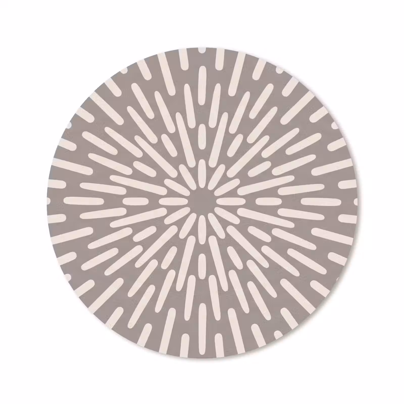 Muismat - Patroon - Stralen - Abstract - Modern - Grijs — 1