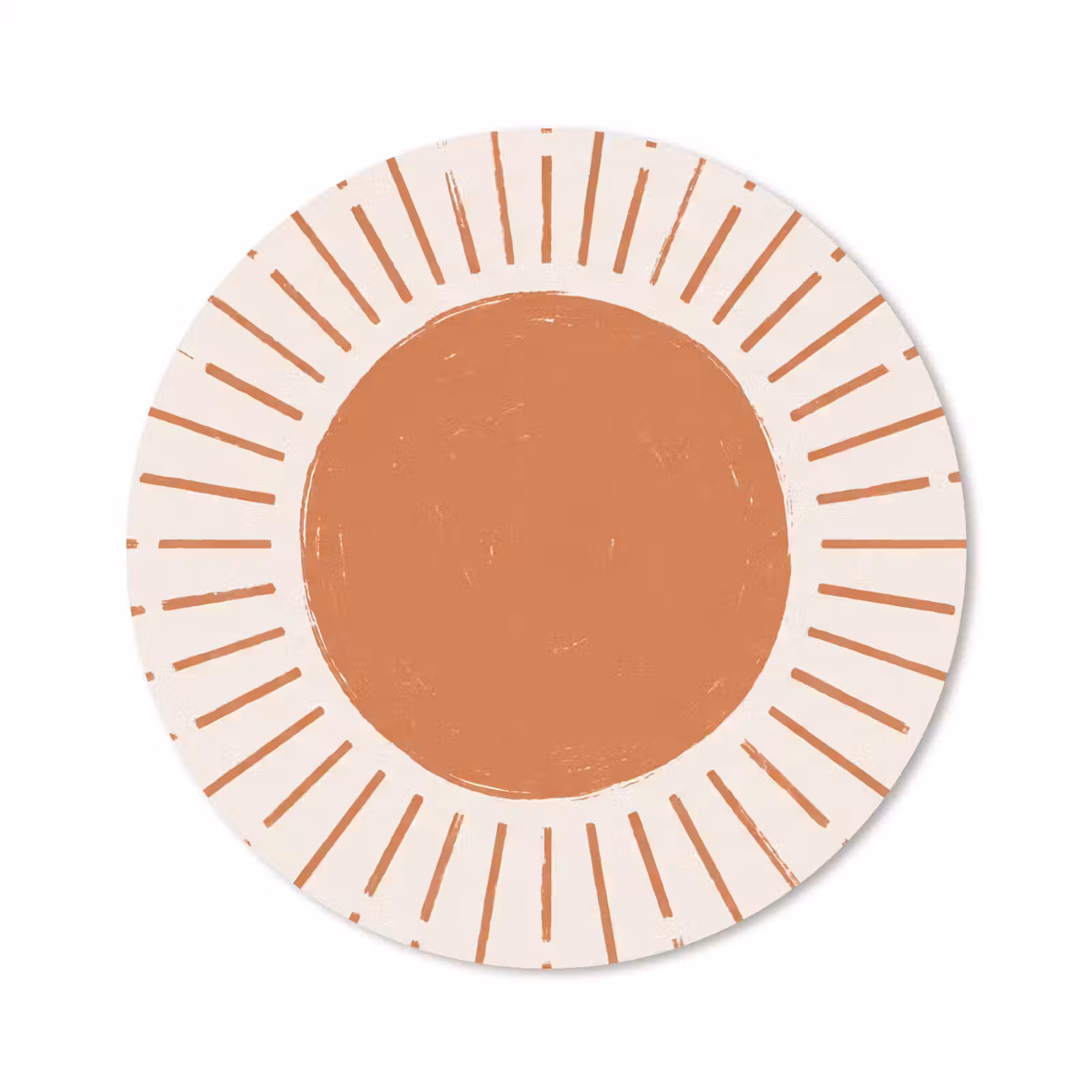 Muismat - Zon - Stralen - Abstract - Terracotta - Modern — 1
