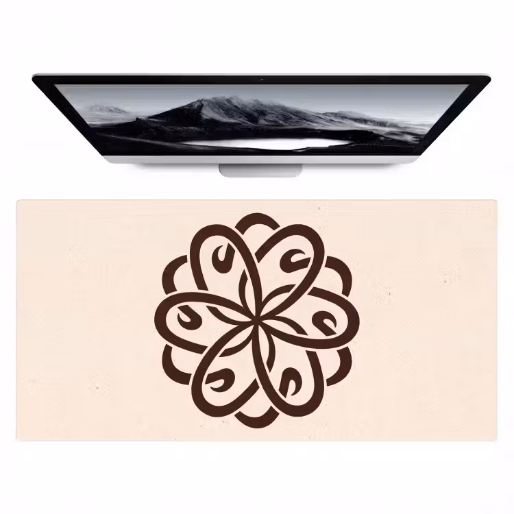 Bureau onderlegger - Patroon - Knoop - Abstract - Modern - Bruin — 1
