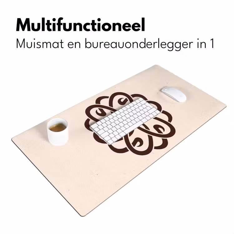 Bureau onderlegger - Patroon - Knoop - Abstract - Modern - Bruin — 7