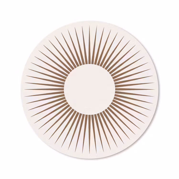 Muismat - Abstract - Zon - Symbool - Modern - Beige — 1