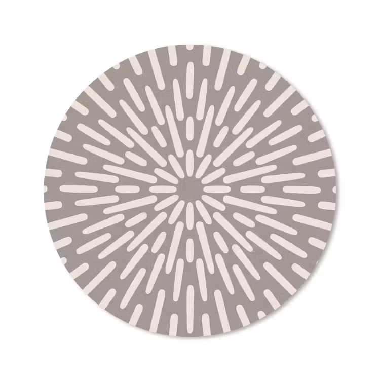 Muismat - Patroon - Stralen - Abstract - Modern - Grijs — 1