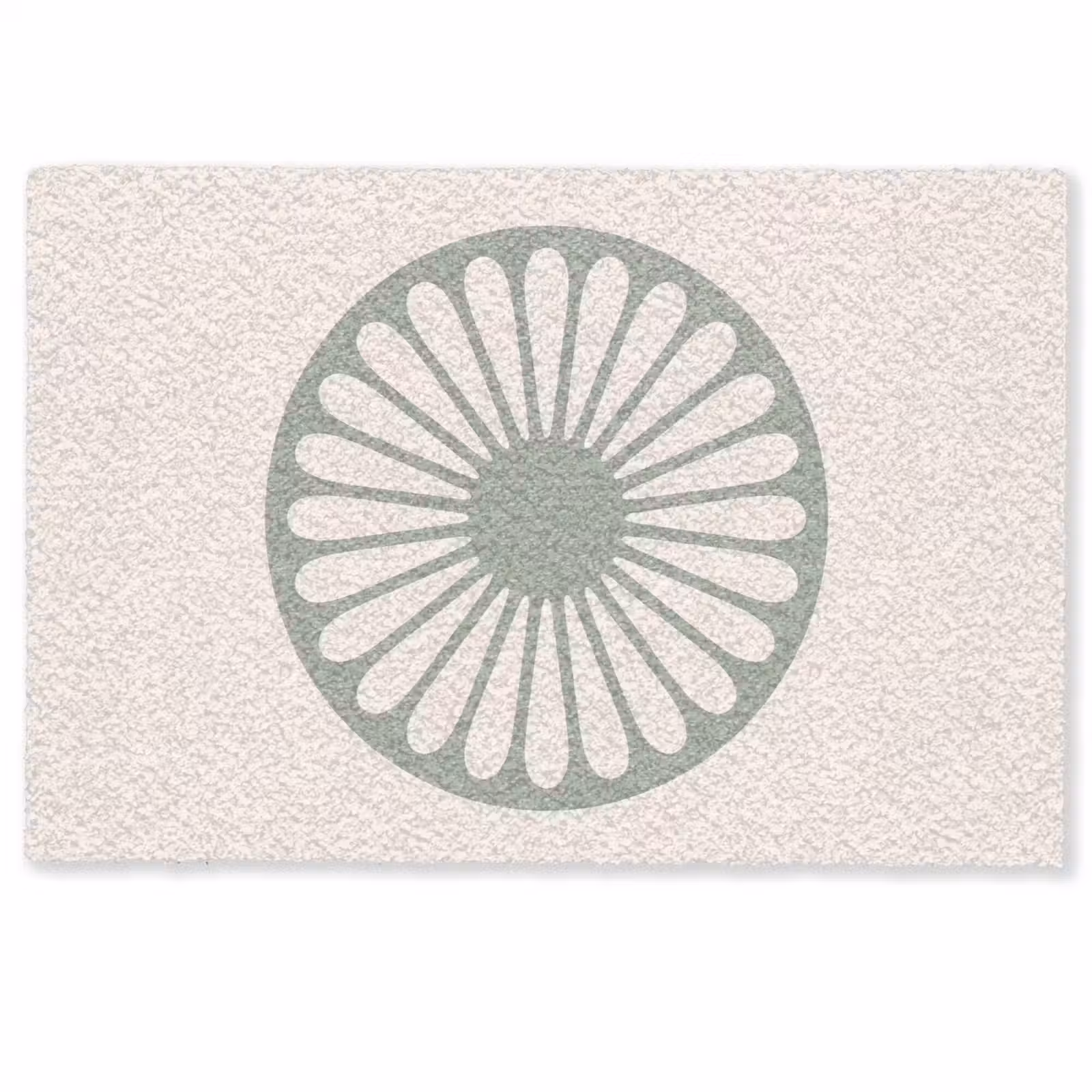 Deurmat - Abstract - Patroon - Radiaal - Modern - Groen — 1