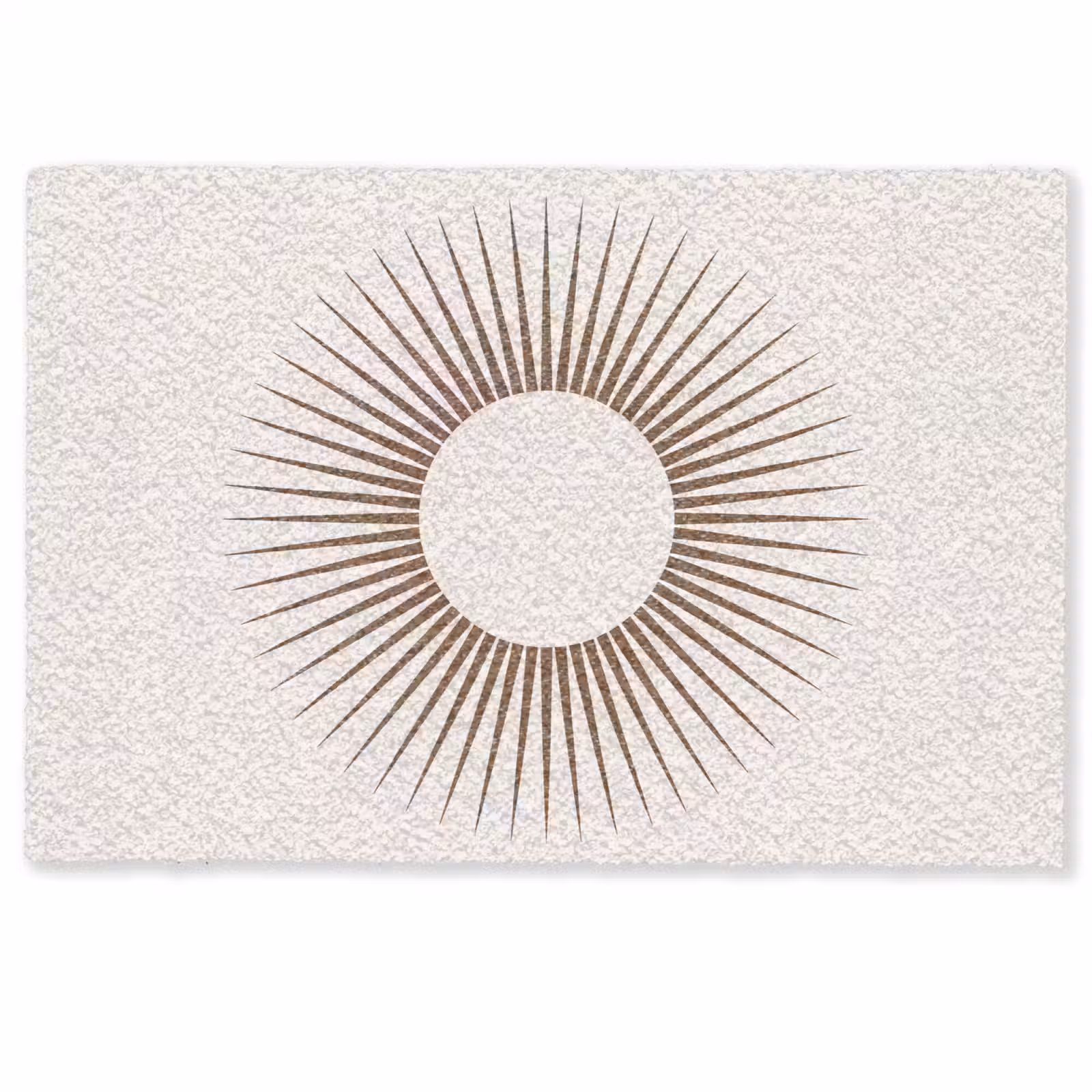 Deurmat - Abstract - Zon - Symbool - Modern - Beige — 1