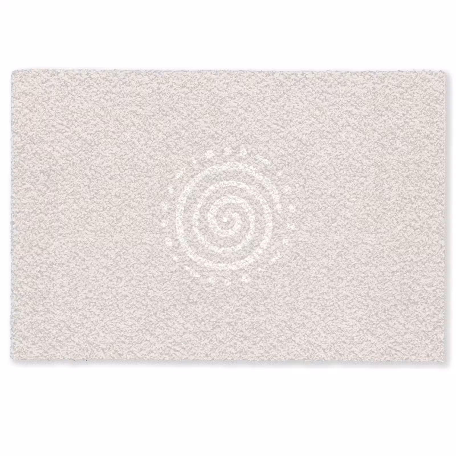 Deurmat - Symbool - Spiraal - Abstract - Minimalistisch - Beige — 1
