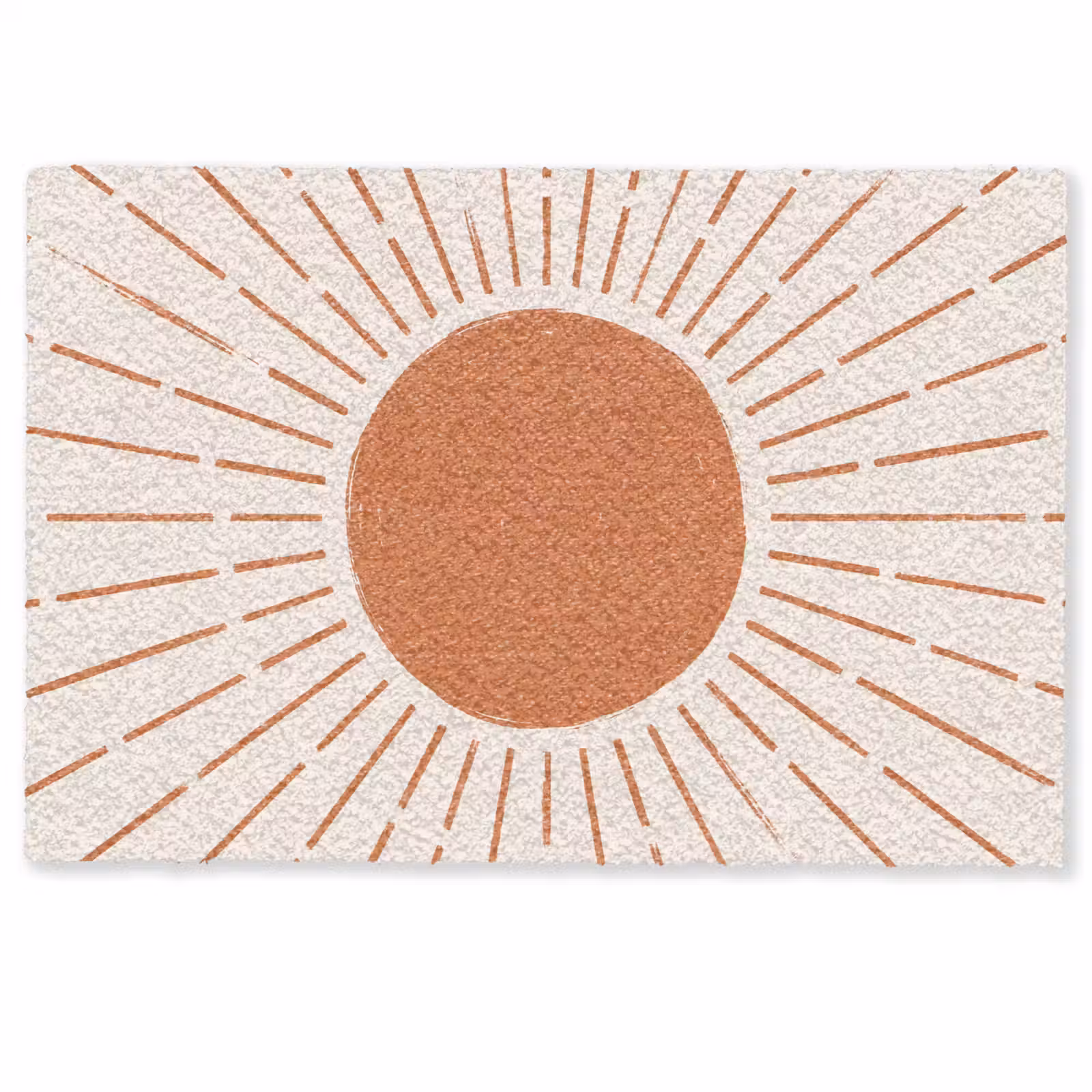 Deurmat - Zon - Stralen - Abstract - Terracotta - Modern — 1