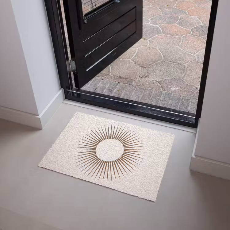 Deurmat - Abstract - Zon - Symbool - Modern - Beige — 4