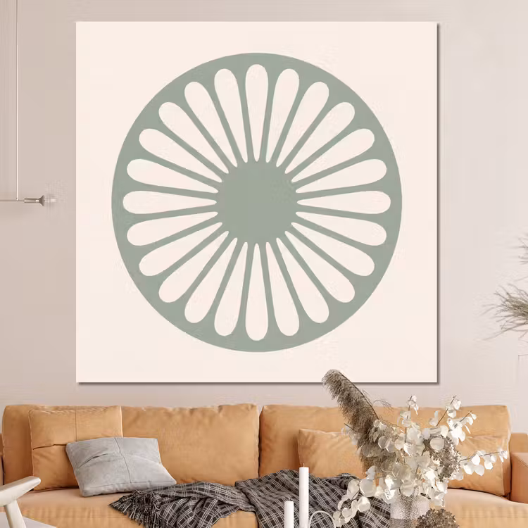 Forex - Abstract - Patroon - Radiaal - Modern - Groen — 4