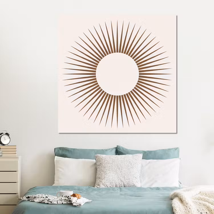 Forex - Abstract - Zon - Symbool - Modern - Beige — 2