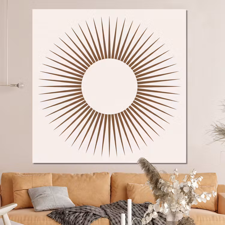 Forex - Abstract - Zon - Symbool - Modern - Beige — 4
