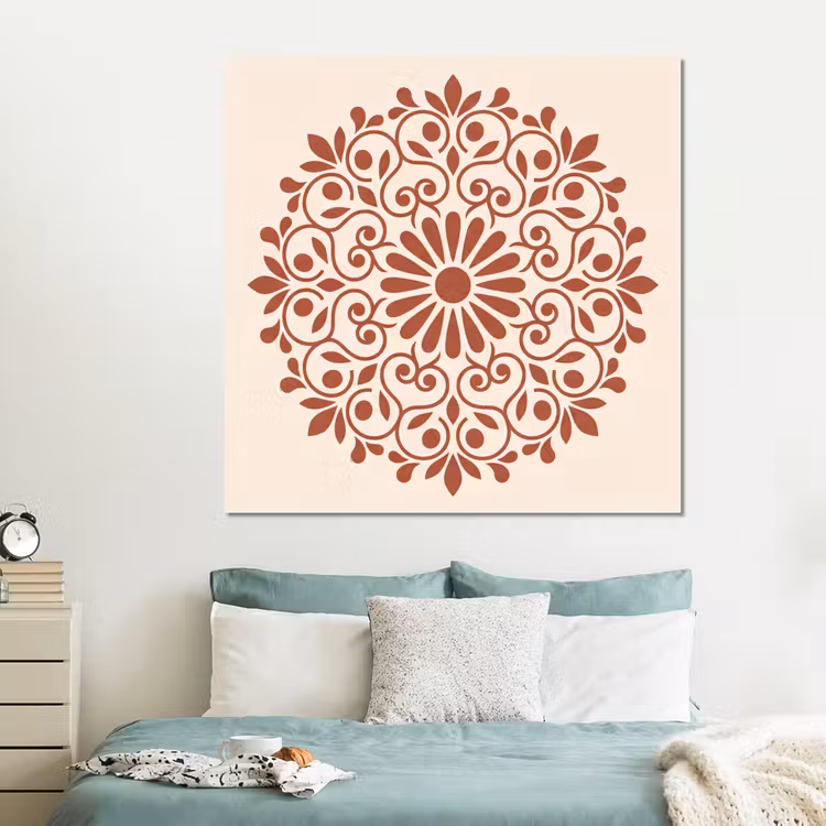 Forex - Decoratie - Cirkel - Symmetrisch - Modern - Roodbruin — 2
