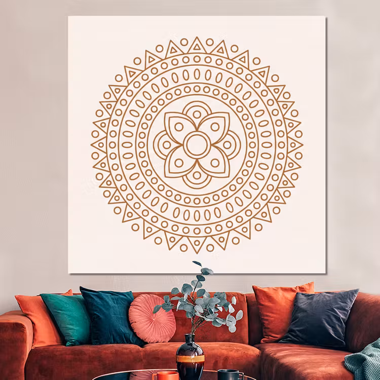 Forex - Mandala - Geometrisch - Abstract - Oosters - Bruin — 3