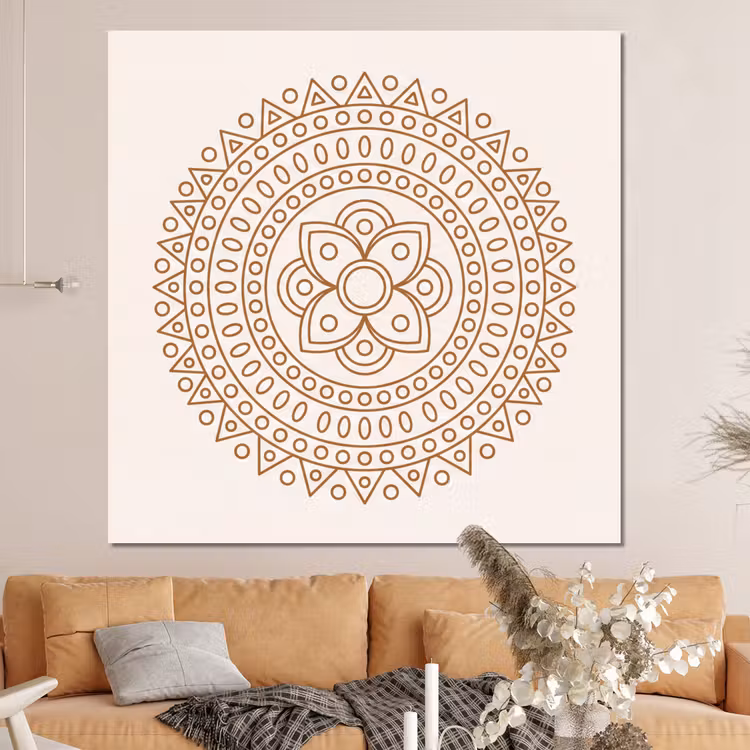 Forex - Mandala - Geometrisch - Abstract - Oosters - Bruin — 4