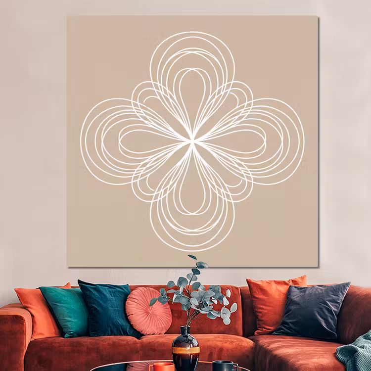 Forex - Patroon - Lijnen - Abstract - Minimalistisch - Beige — 3