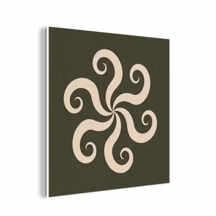 Forex - Patroon - Spiraal - Abstract - Modern - Groen — 1