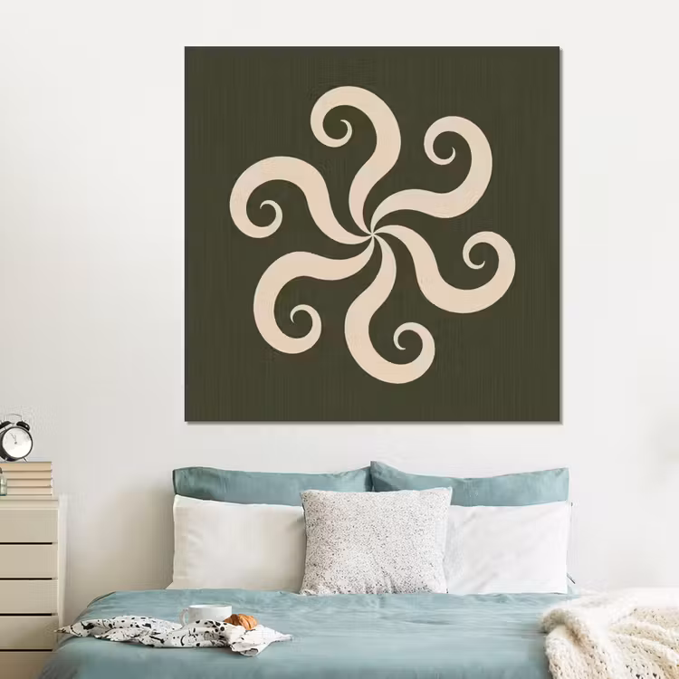 Forex - Patroon - Spiraal - Abstract - Modern - Groen — 2