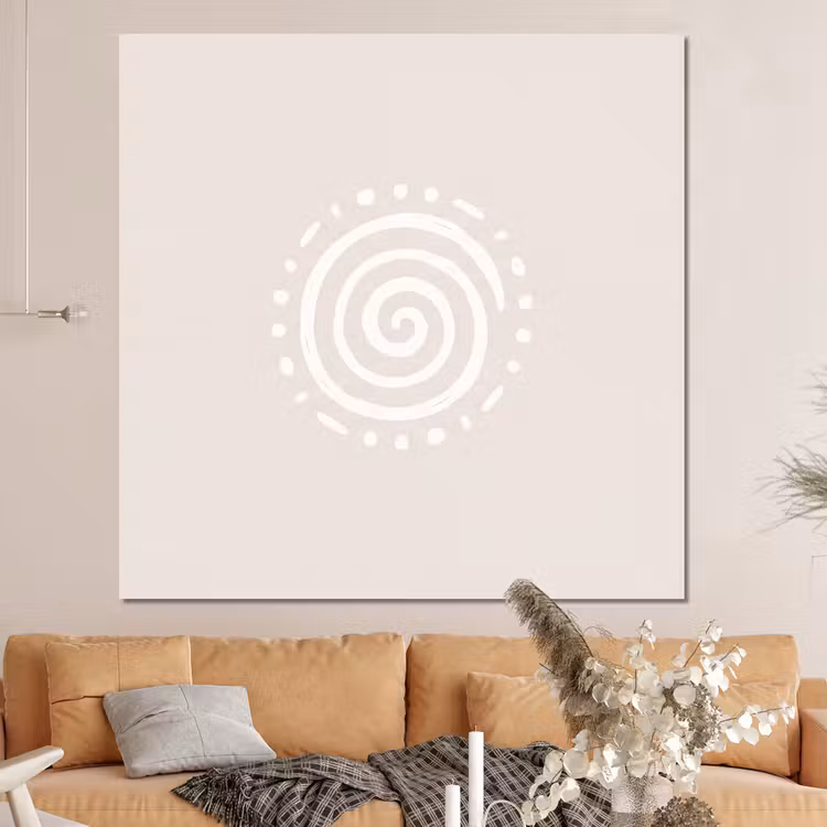 Forex - Symbool - Spiraal - Abstract - Minimalistisch - Beige — 4