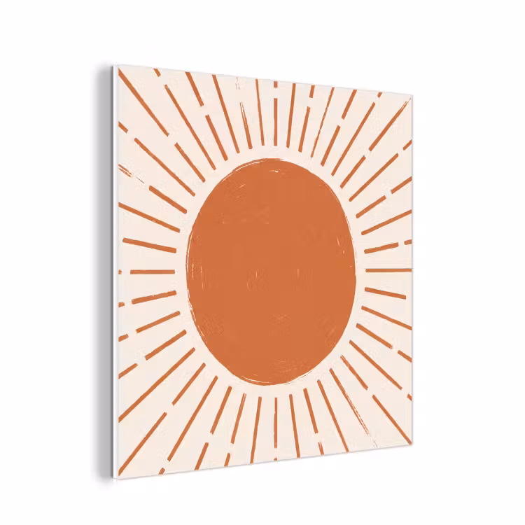 Forex - Zon - Stralen - Abstract - Terracotta - Modern — 1
