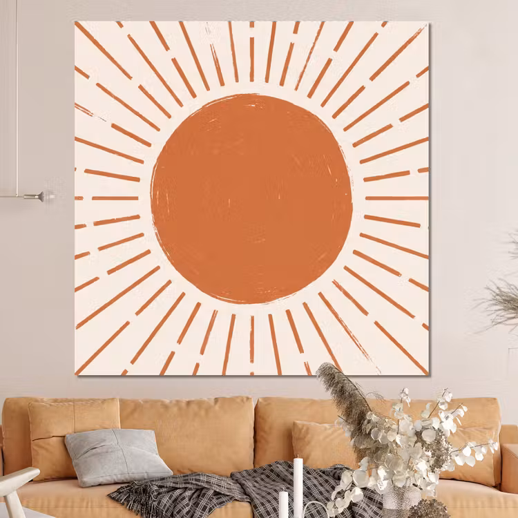 Forex - Zon - Stralen - Abstract - Terracotta - Modern — 4