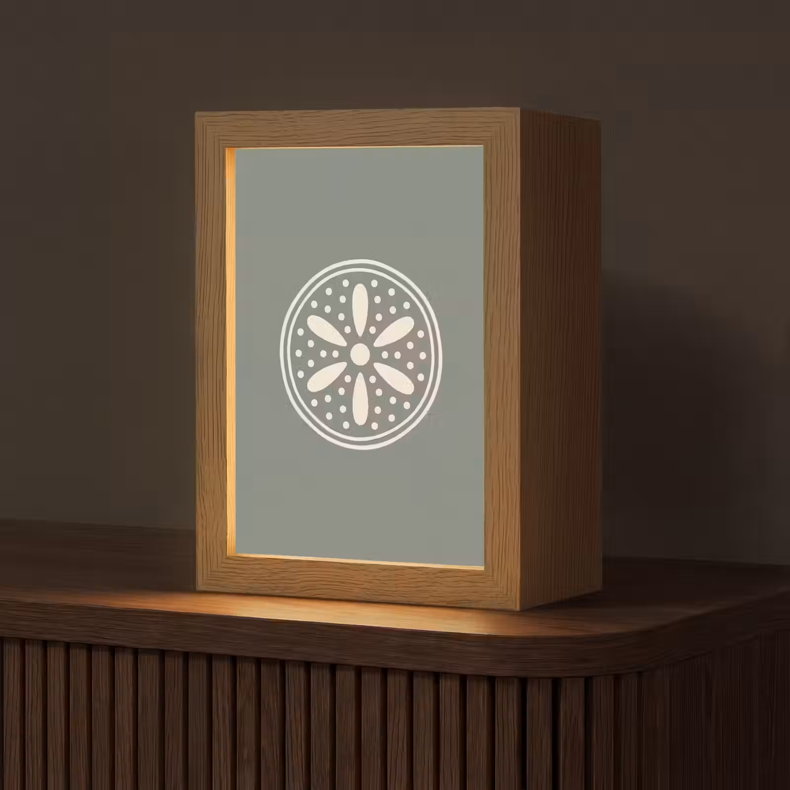 Gepersonaliseerde Lightbox - Patroon - Cirkel - Abstract - Groen - Decoratie — 1