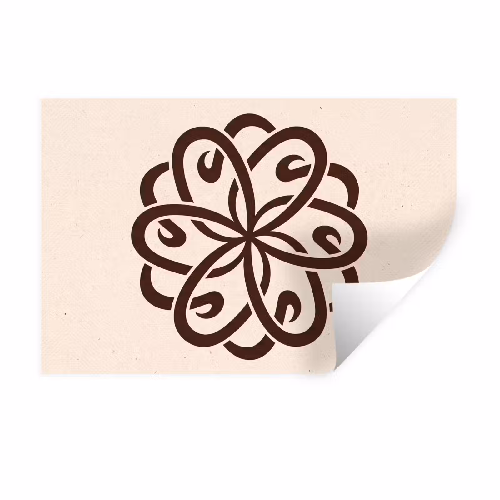Muursticker - Patroon - Knoop - Abstract - Modern - Bruin — 1