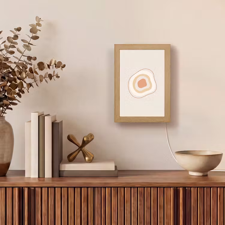 Gepersonaliseerde Lightbox - Abstract - Organisch - Modern - Beige - Kunst — 4