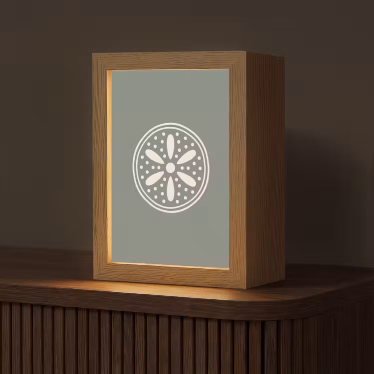 Gepersonaliseerde Lightbox - Patroon - Cirkel - Abstract - Groen - Decoratie — 1