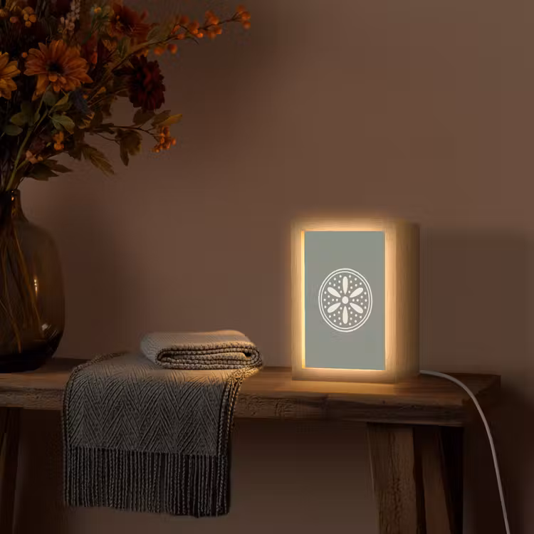 Gepersonaliseerde Lightbox - Patroon - Cirkel - Abstract - Groen - Decoratie — 3