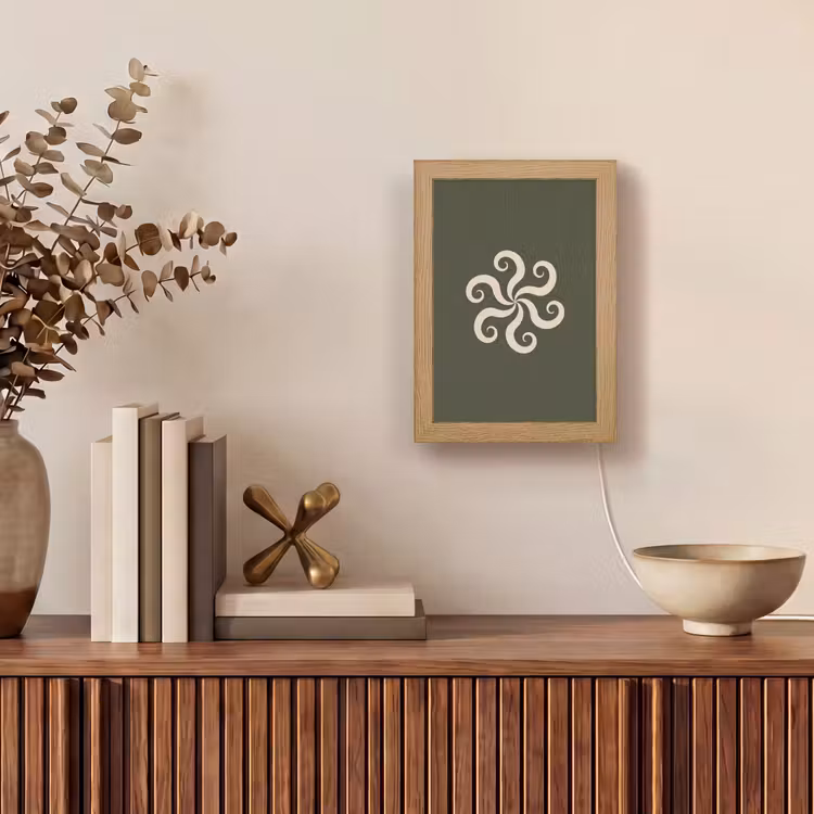Gepersonaliseerde Lightbox - Patroon - Spiraal - Abstract - Modern - Groen — 4
