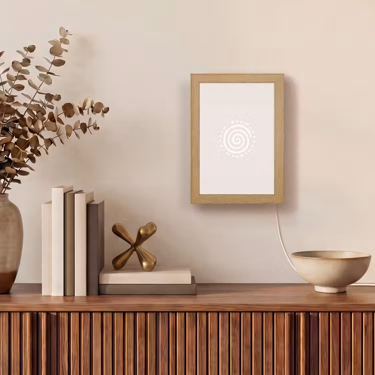 Gepersonaliseerde Lightbox - Symbool - Spiraal - Abstract - Minimalistisch - Beige — 4
