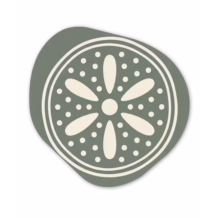 Organisch schilderij - Forex - Patroon - Cirkel - Abstract - Groen - Decoratie — 1