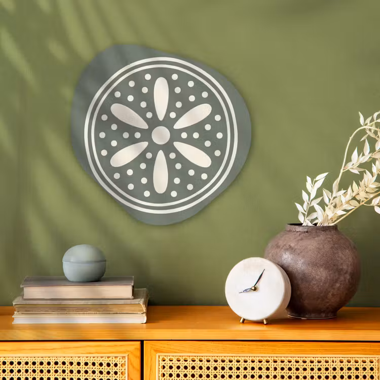 Organisch schilderij - Forex - Patroon - Cirkel - Abstract - Groen - Decoratie — 2