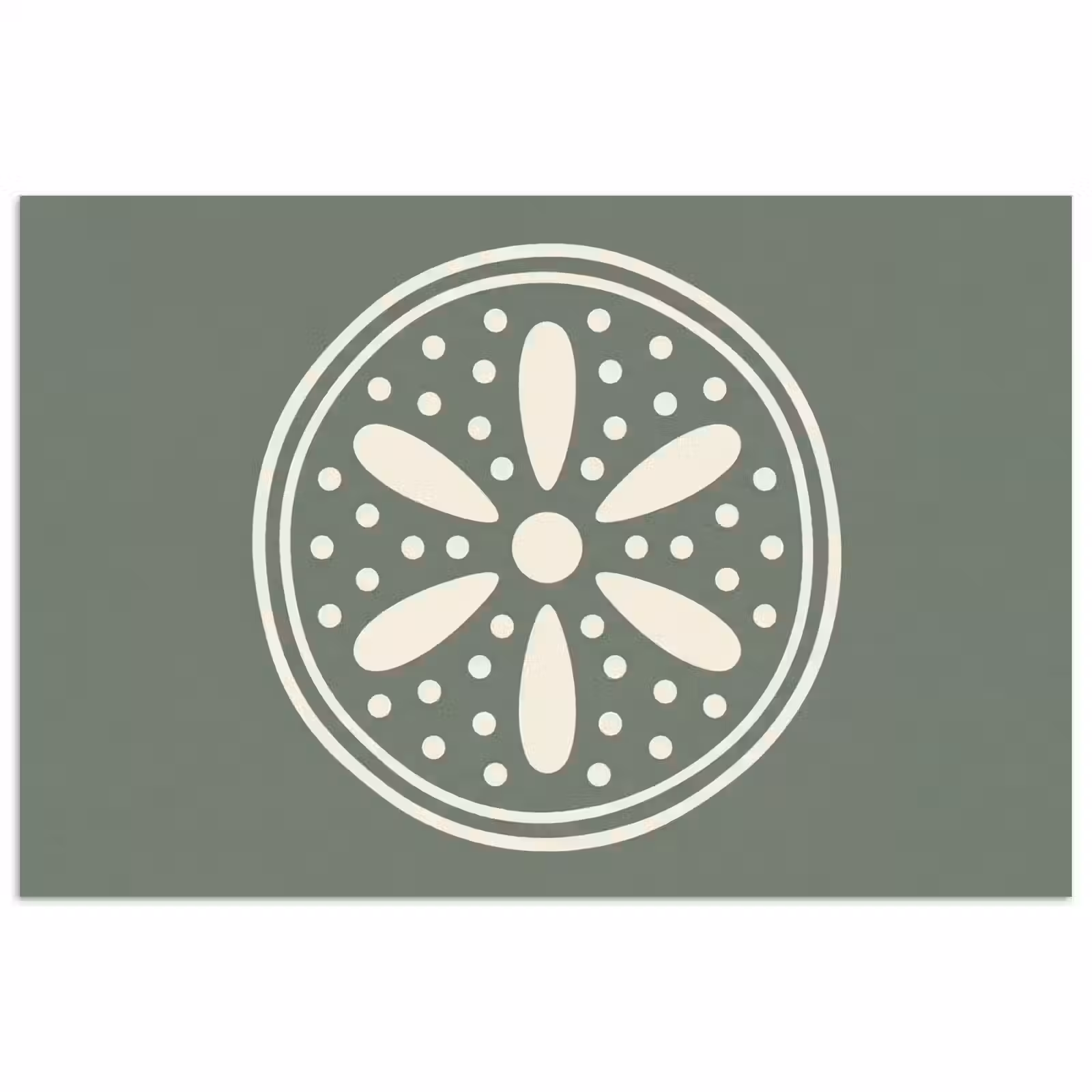Poster - Patroon - Cirkel - Abstract - Groen - Decoratie — 1
