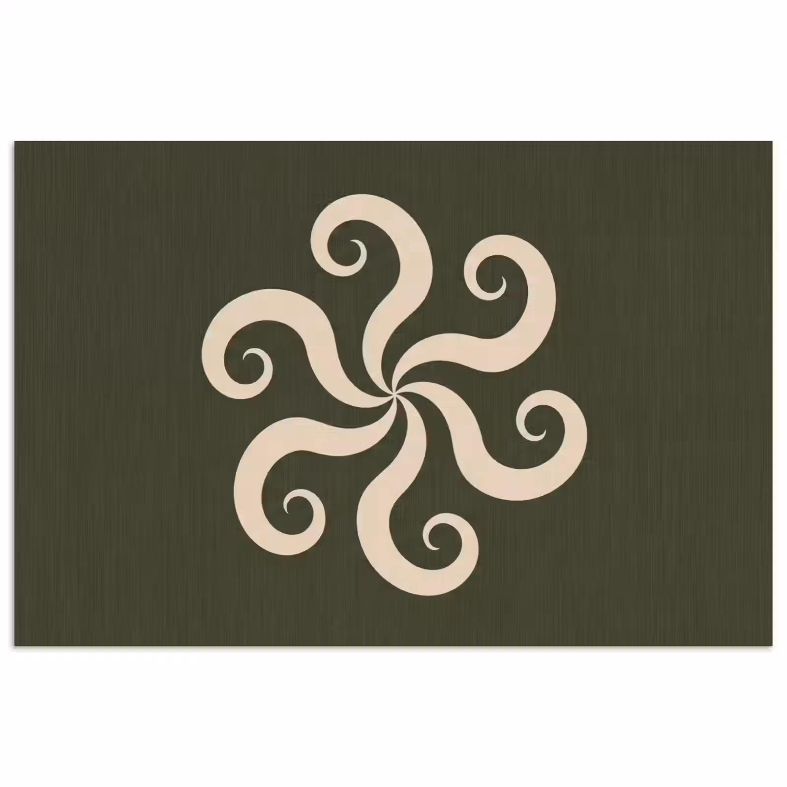 Poster - Patroon - Spiraal - Abstract - Modern - Groen — 1