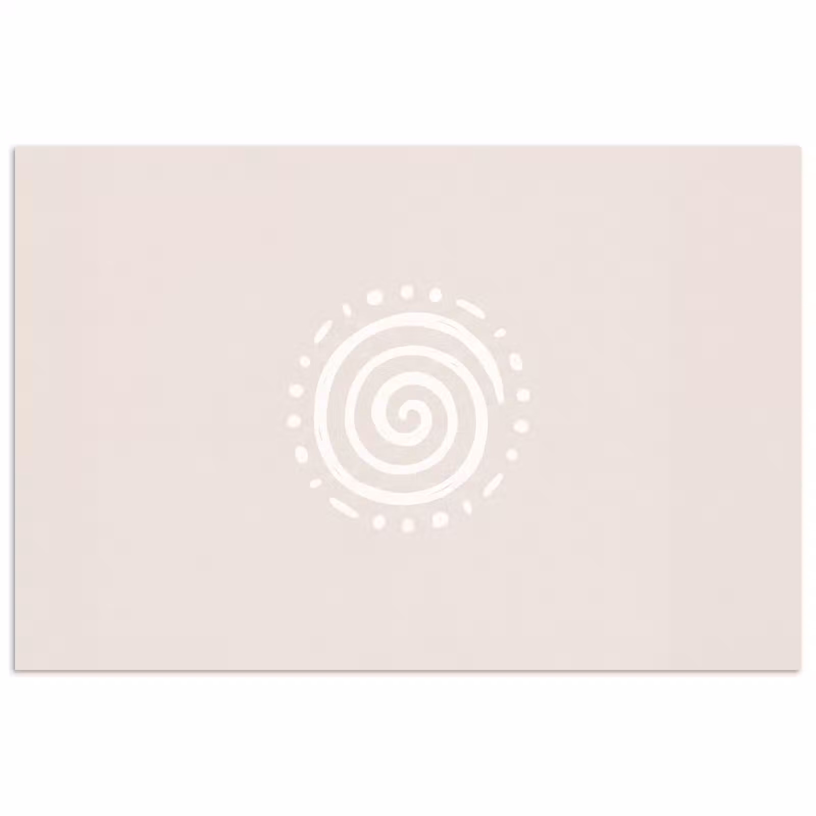 Poster - Symbool - Spiraal - Abstract - Minimalistisch - Beige — 1
