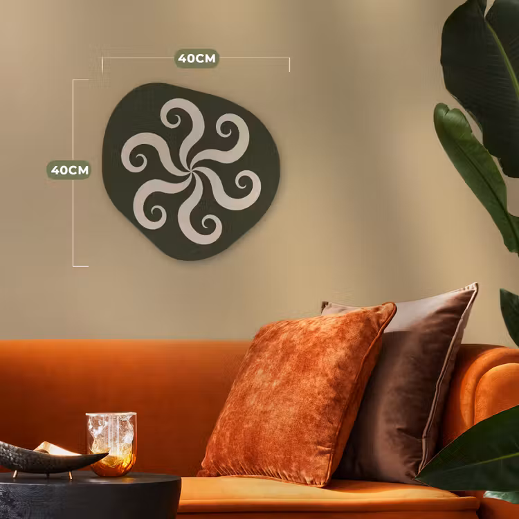 Organisch schilderij - Forex - Patroon - Spiraal - Abstract - Modern - Groen — 4