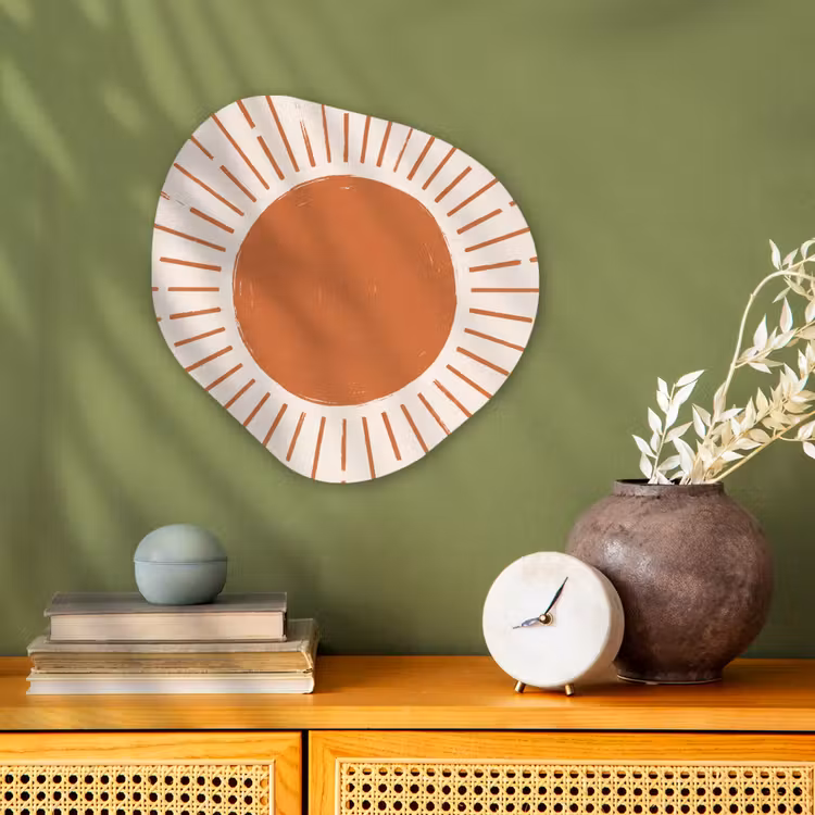 Organisch schilderij - Forex - Zon - Stralen - Abstract - Terracotta - Modern — 2
