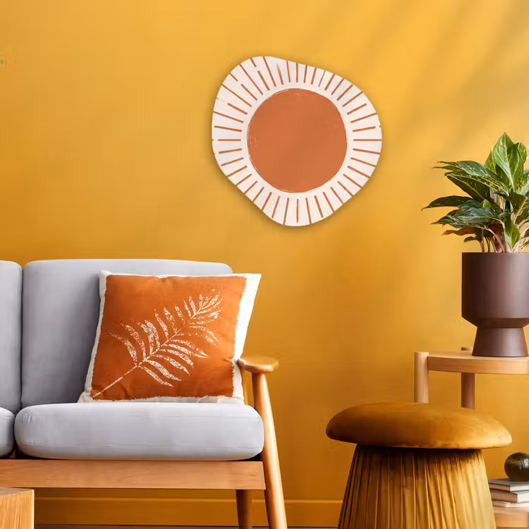 Organisch schilderij - Forex - Zon - Stralen - Abstract - Terracotta - Modern — 3