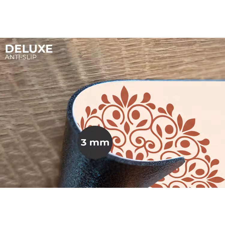 Placemat - 6 stuks - Decoratie - Cirkel - Symmetrisch - Modern - Roodbruin — 4