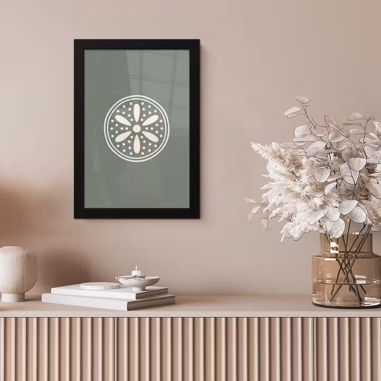 Poster met lijst - Patroon - Cirkel - Abstract - Groen - Decoratie — 5
