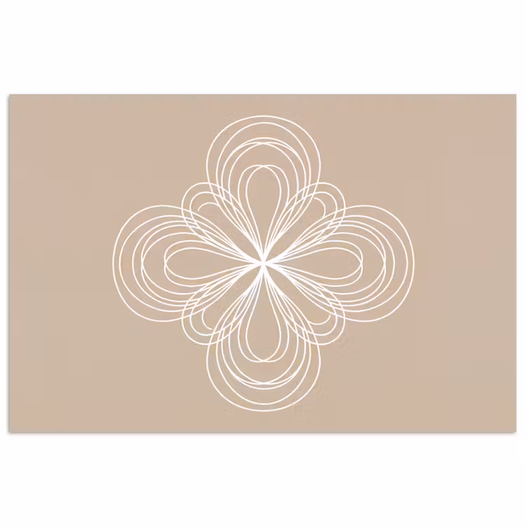 Poster - Patroon - Lijnen - Abstract - Minimalistisch - Beige — 1