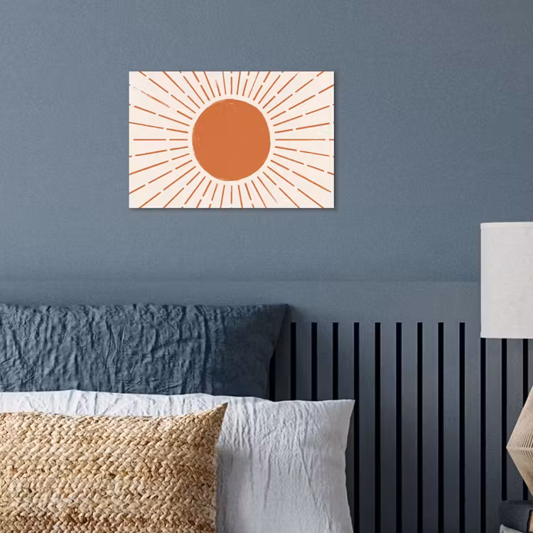Poster - Zon - Stralen - Abstract - Terracotta - Modern — 3