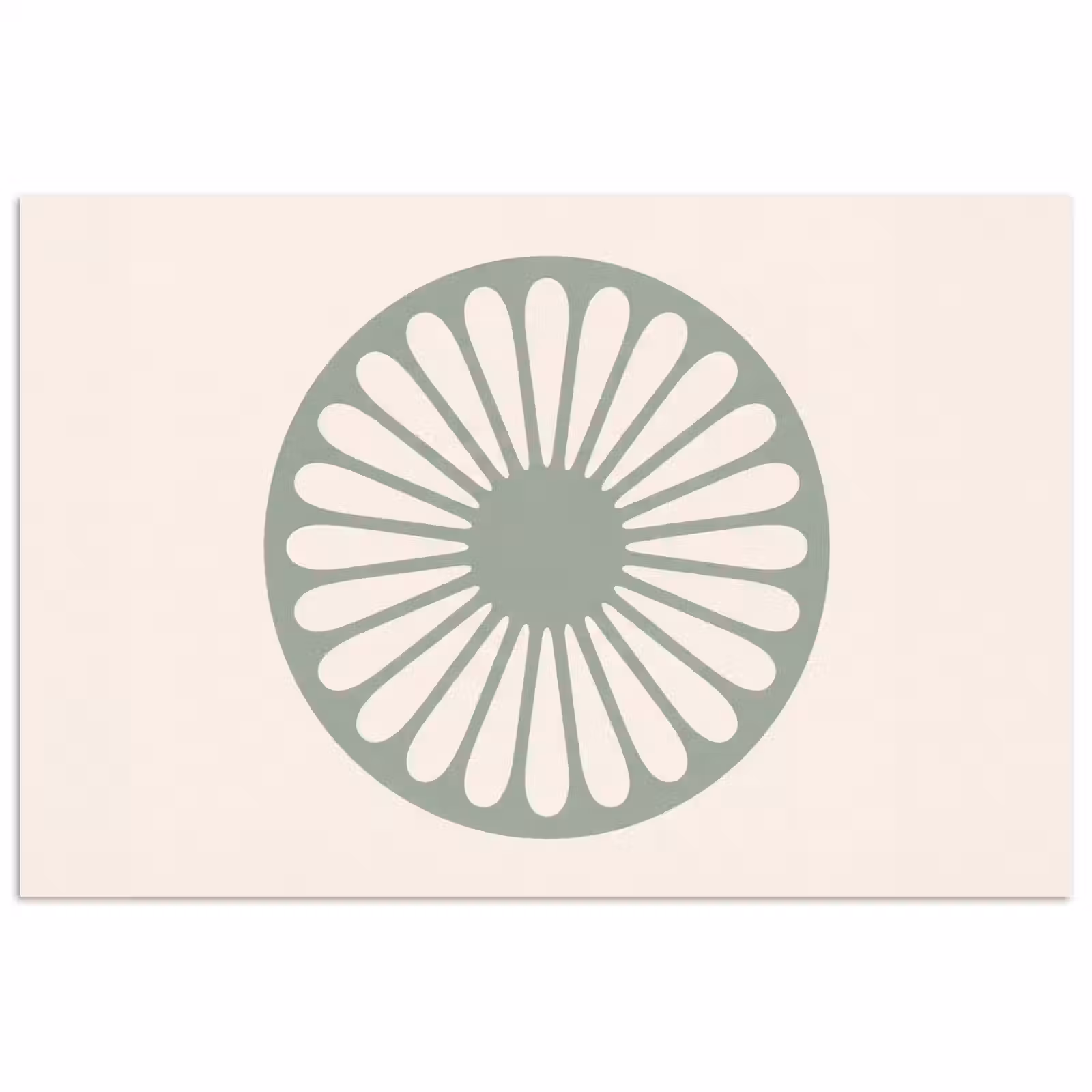 Poster - Abstract - Patroon - Radiaal - Modern - Groen — 1