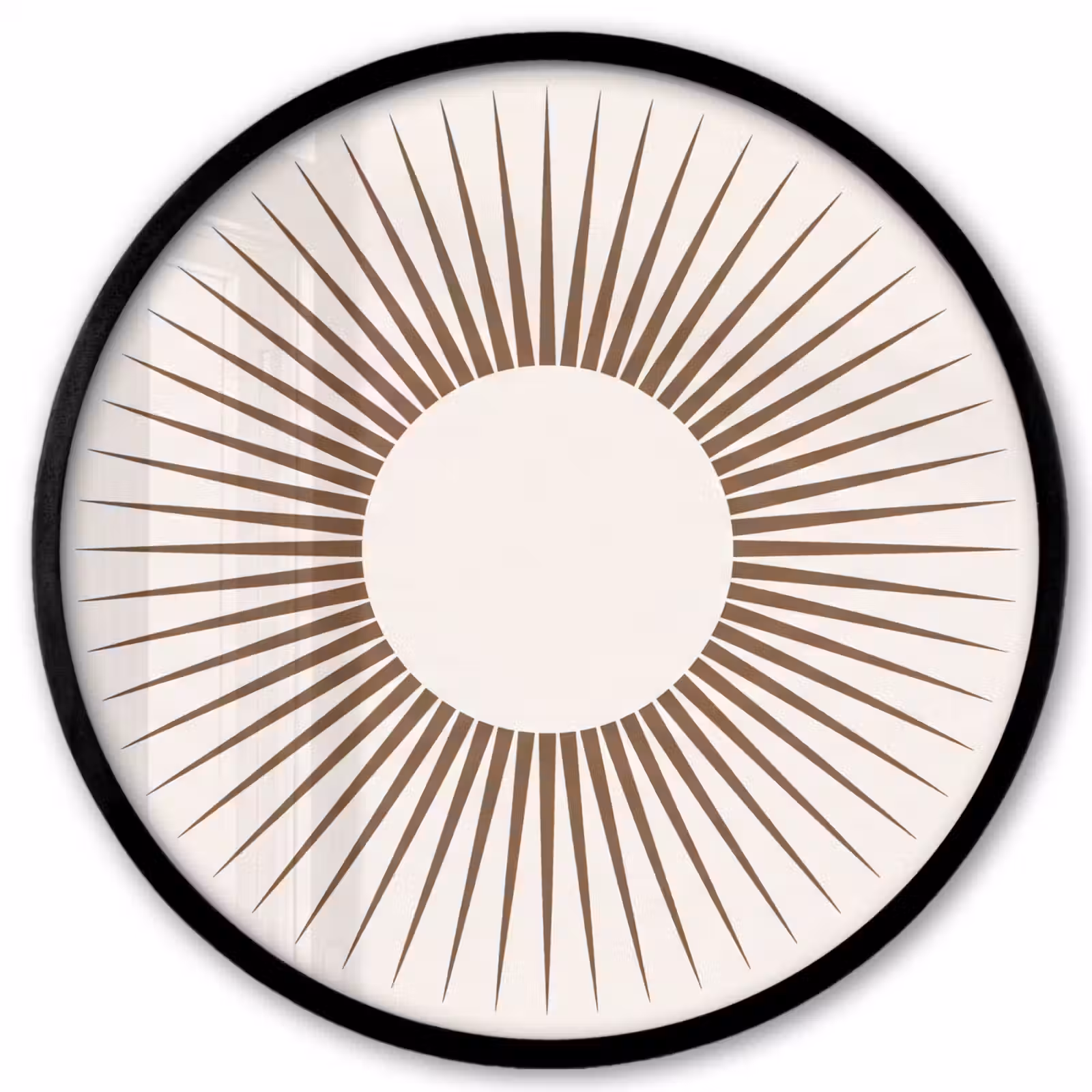 Ronde fotolijst - Abstract - Zon - Symbool - Modern - Beige — 1