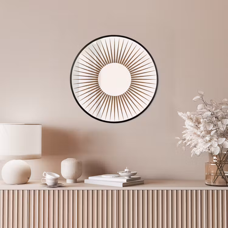 Ronde fotolijst - Abstract - Zon - Symbool - Modern - Beige — 5