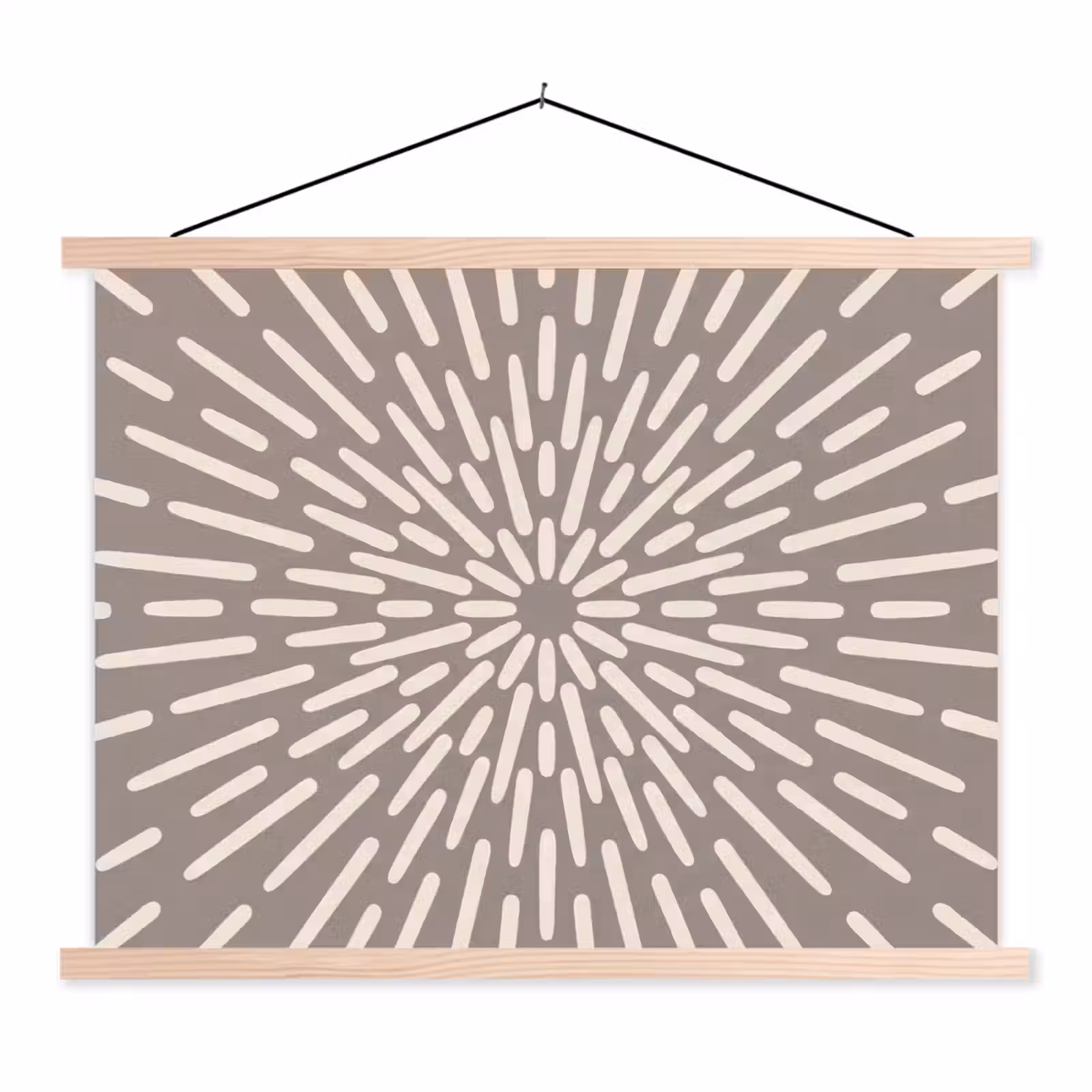 Schoolplaat - Patroon - Stralen - Abstract - Modern - Grijs — 1