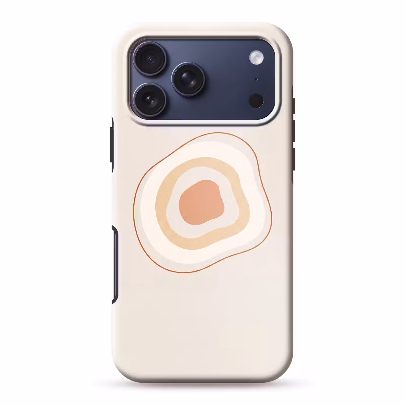Telefoonhoesje Toughcase - Abstract - Organisch - Modern - Beige - Kunst — 1