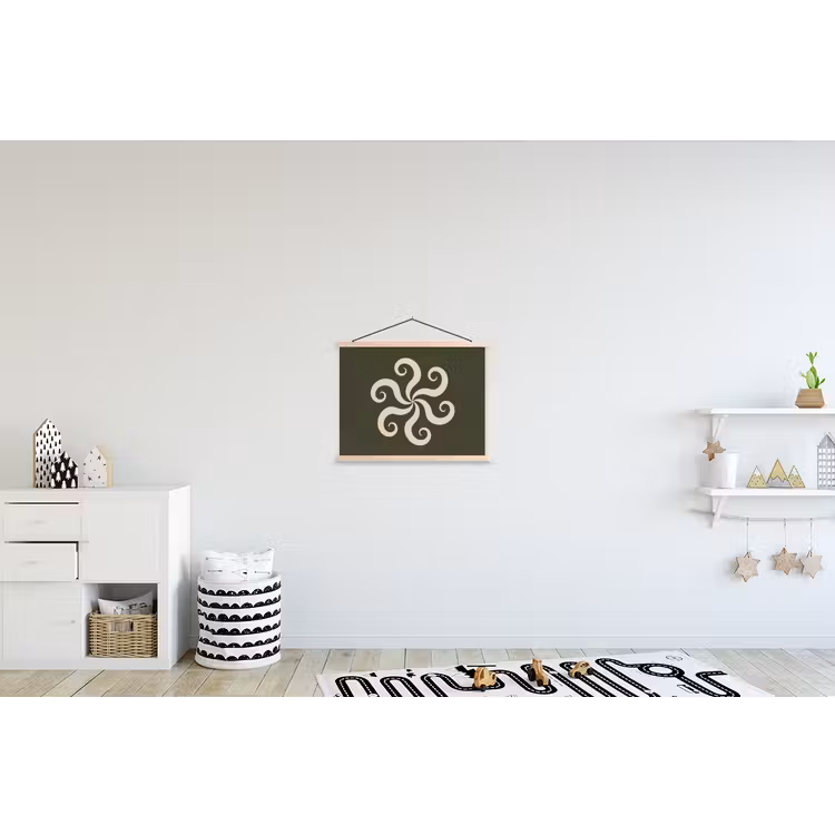 Schoolplaat - Patroon - Spiraal - Abstract - Modern - Groen — 3