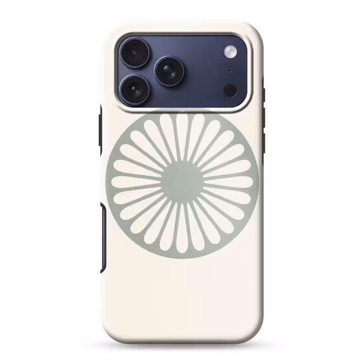 Telefoonhoesje Toughcase - Abstract - Patroon - Radiaal - Modern - Groen — 1