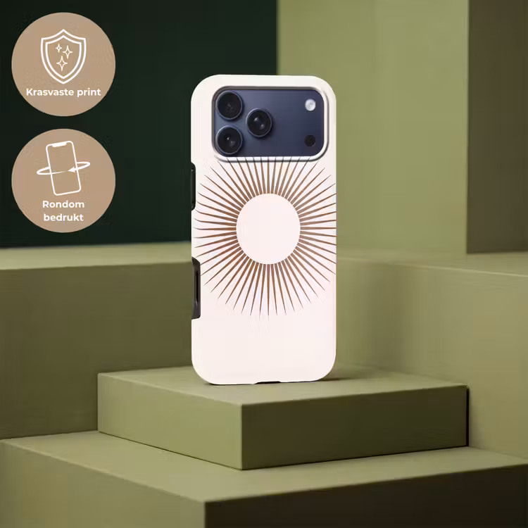 Telefoonhoesje Toughcase - Abstract - Zon - Symbool - Modern - Beige — 7